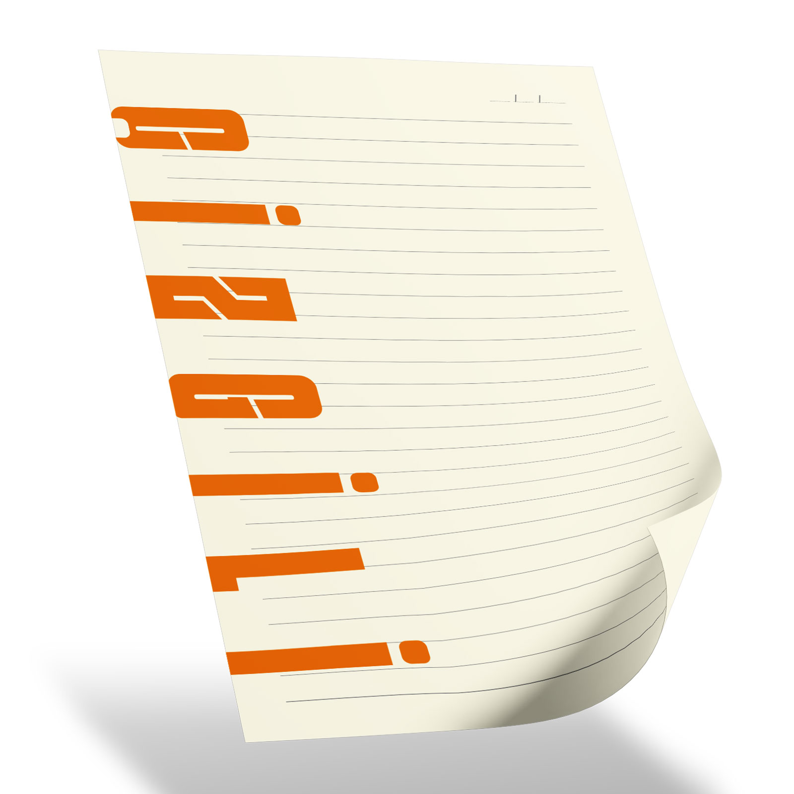 TUNALI TURUNCU TARİHSİZ DEFTER (13X21 CM)