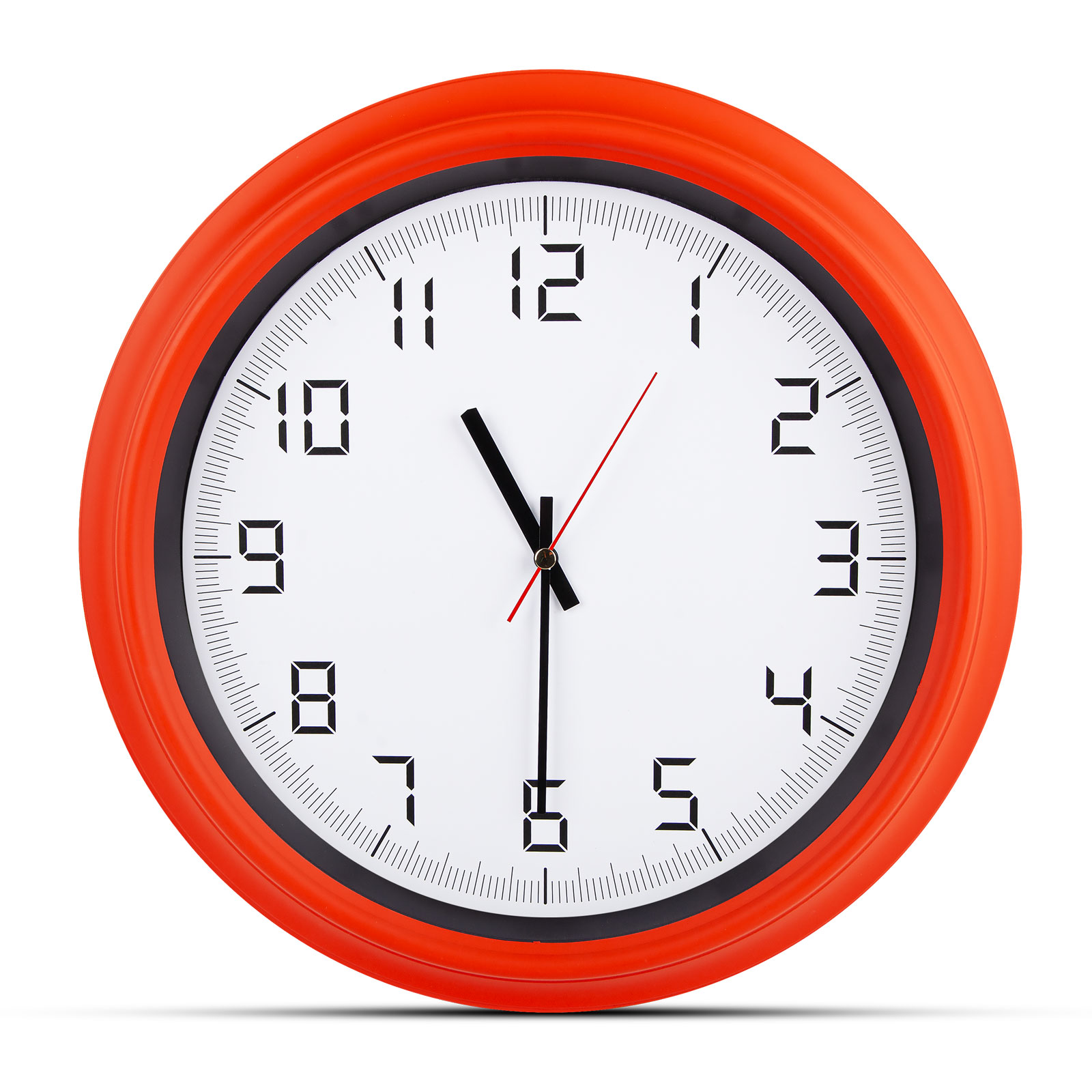 ATLAS TURUNCU PLASTİK KASA DUVAR SAATİ (380MM)