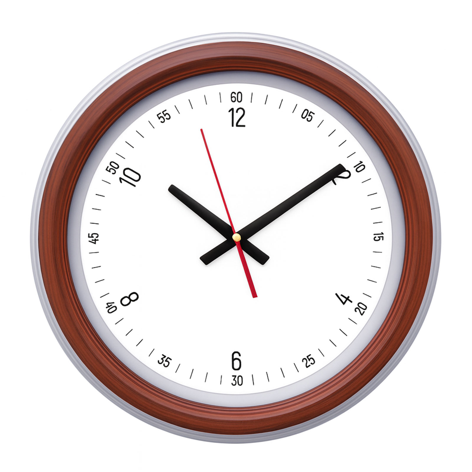 SEDNA526 AHŞAP-BEYAZ BRİSTOL KADRAN DUVAR SAATİ (480 MM)