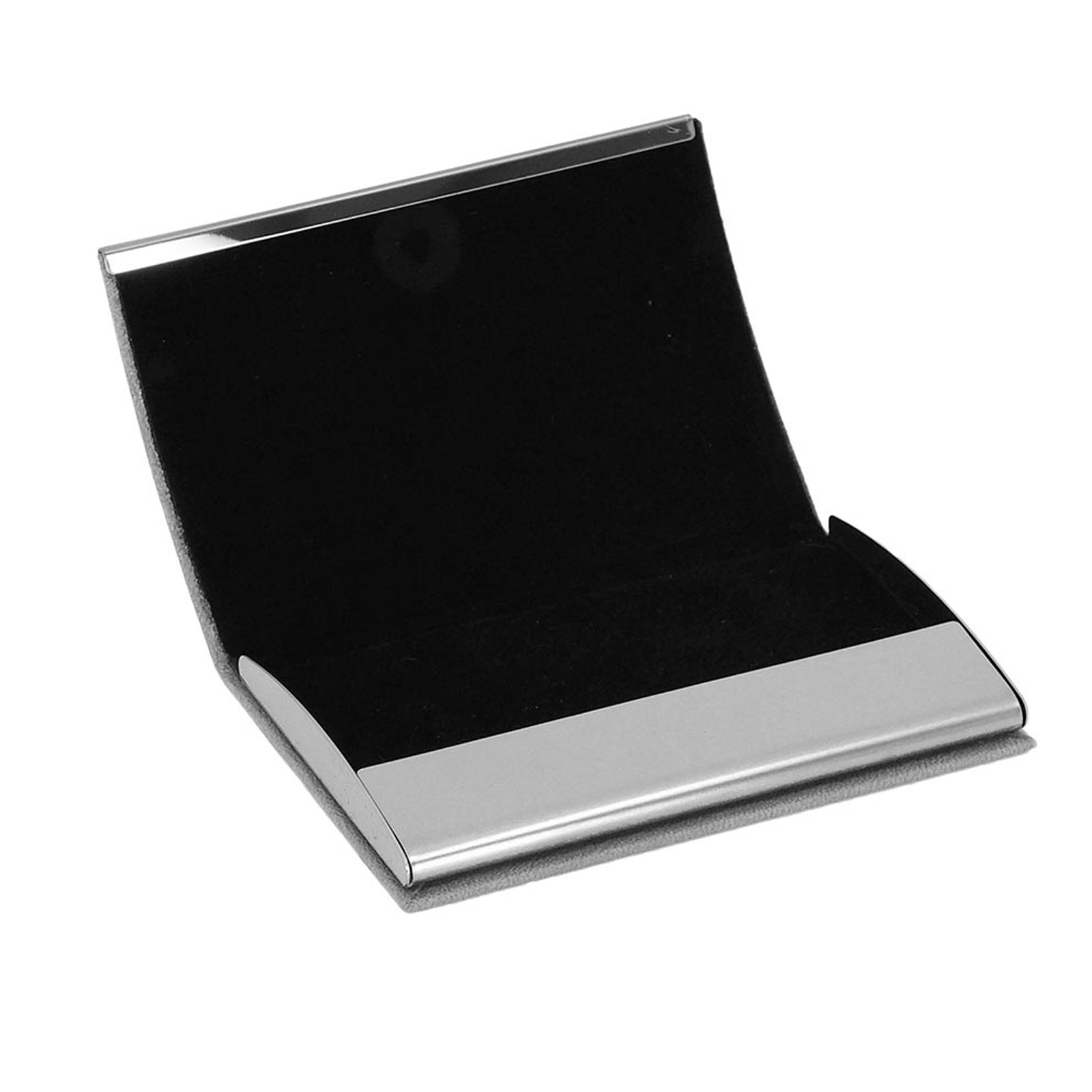 NAZENDE GRİ DERİ KARTVİZİTLİK