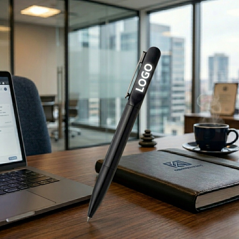 Led Işıklı Metal Tükenmez Kalem